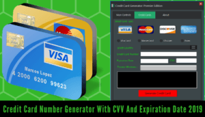 Credit card generator with an expiry date